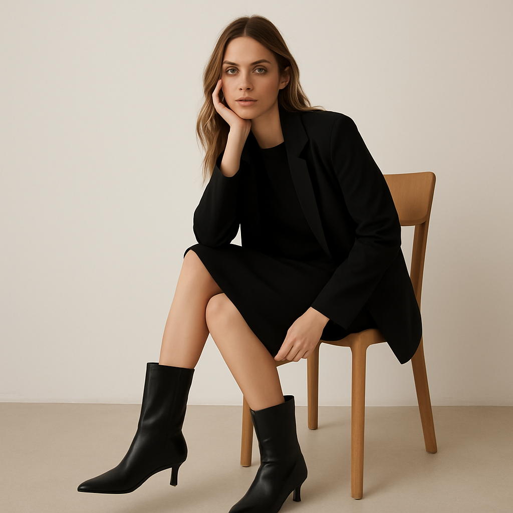 Pointed Toe Women Short Boots