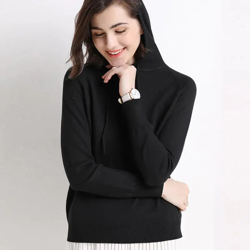 Hooded Thin Sweater for Women