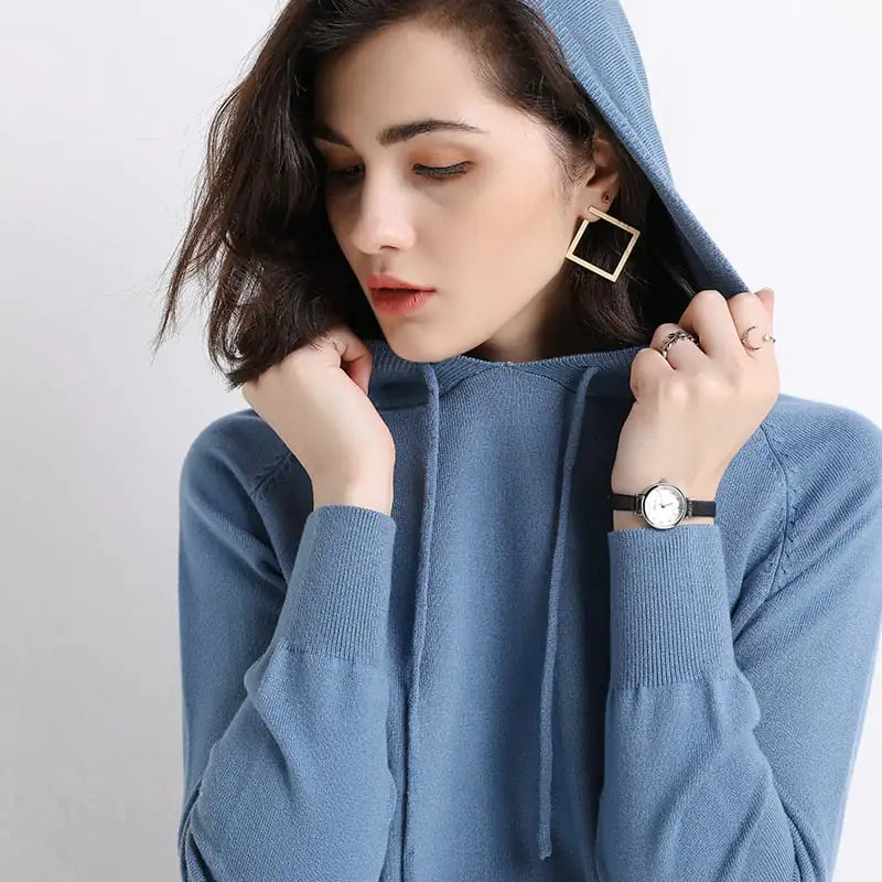 Hooded Thin Sweater for Women