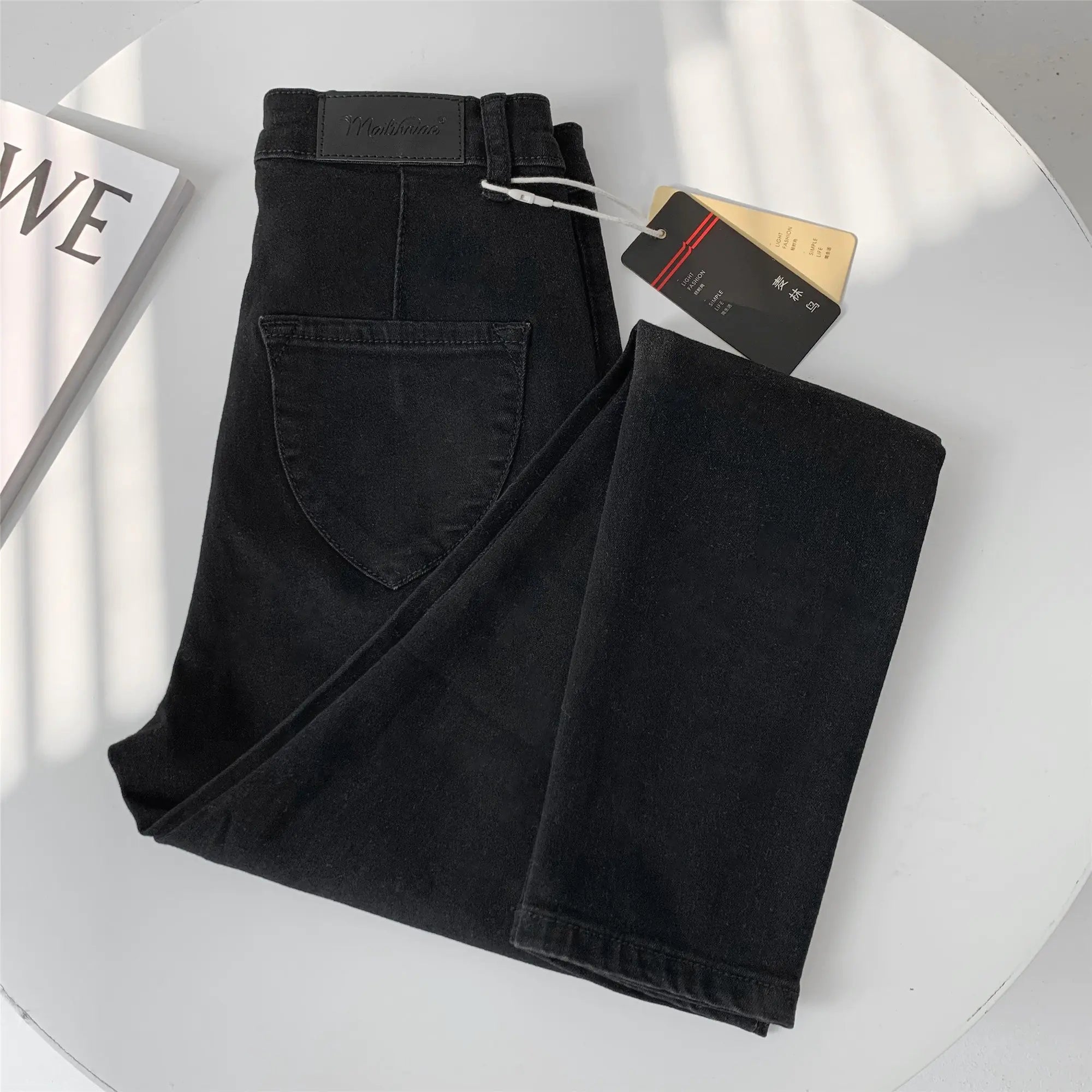 High Waist Stretch Jeans for Women - Tight Fit Pants