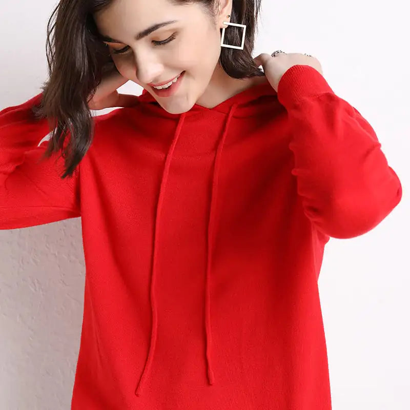 Hooded Thin Sweater for Women
