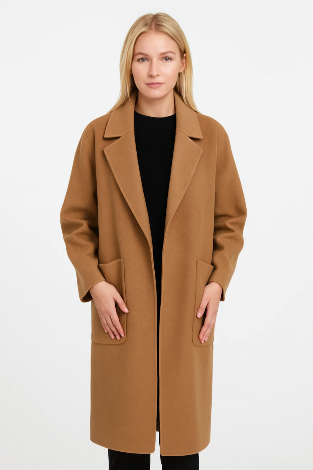 Women's Heavy Woolen Overcoat