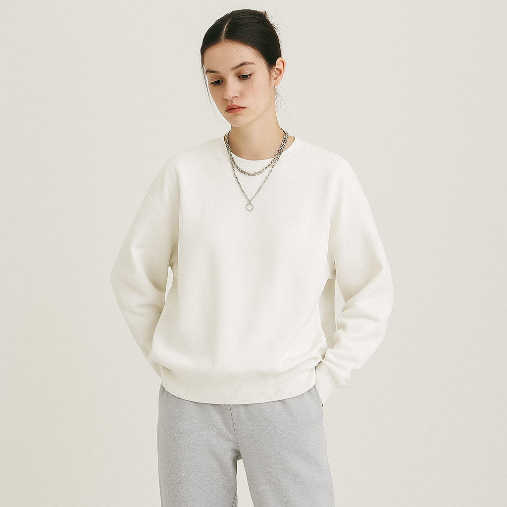 Loose Round Neck Sweater for Women