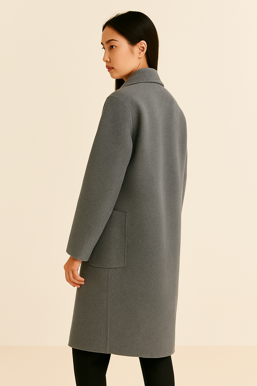 Women's Heavy Woolen Overcoat