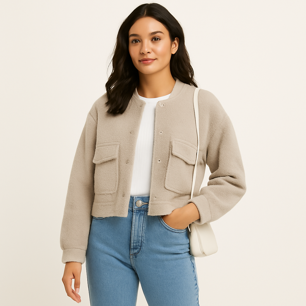 YSW Bomber Jacket Women Varsity Jacket Women Jackets for Women Trendy Chaquetas de Mujer Cropped Going Out Jacket Grey-S