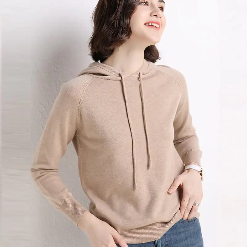 Hooded Thin Sweater for Women